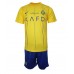 Günstige Al-Nassr Babykleidung Heim Fussballtrikot Kinder 2023-24 Kurzarm (+ kurze hosen)